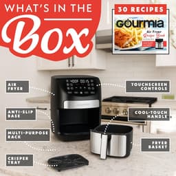 Digitale Airfryer - Heteluchtfriteuse - Gezond Frituren - FryForce 360° Technologie - 7 Quarts - Zwart — thumbnail 4