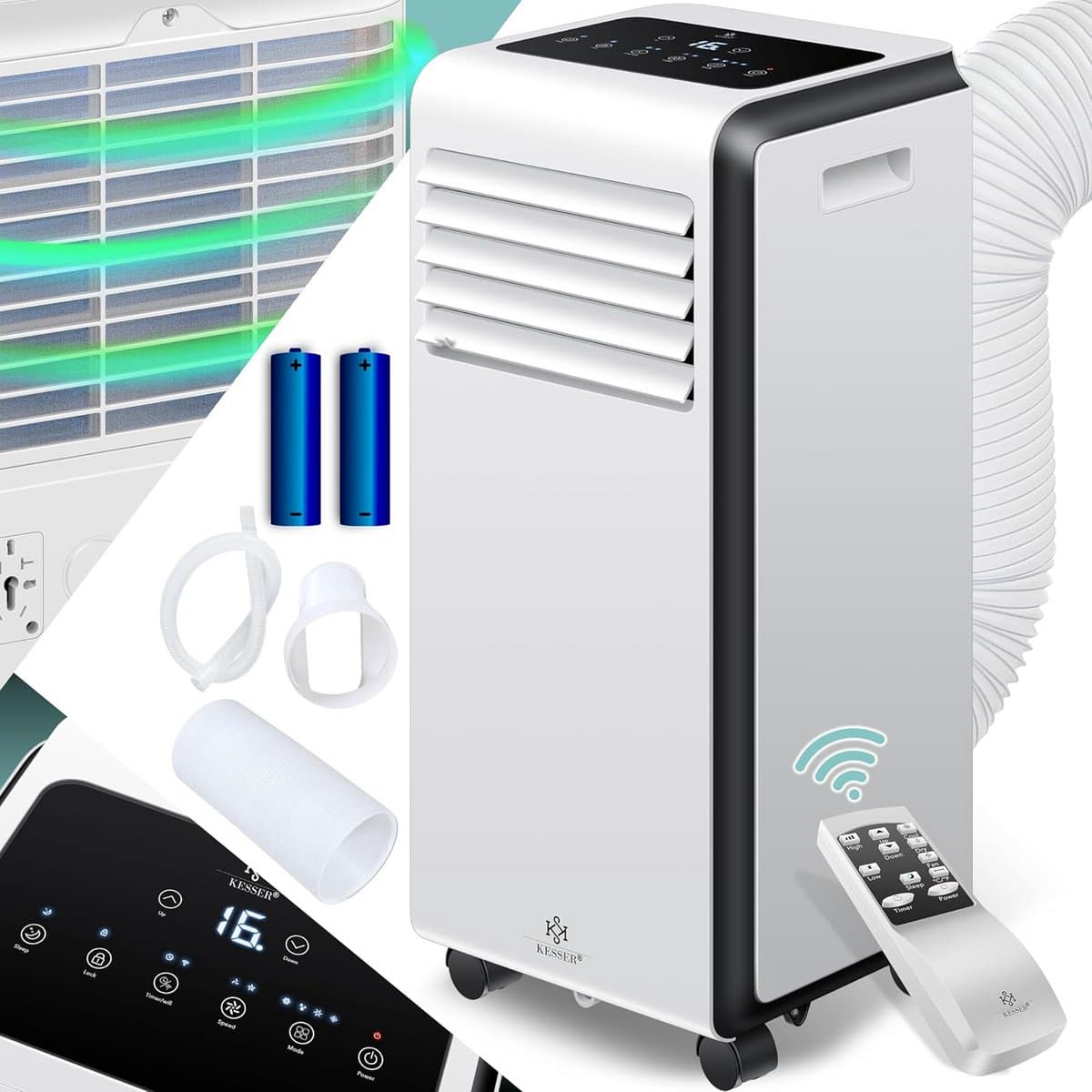 Mobiele Airco - Airconditioning - Ventilatoren - Airco Zonder Afvoerslang - Ventilatie — afbeelding 1