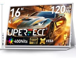 Draagbare Monitor voor Laptop - 16" 120Hz FHD Gaming Monitor met HDMI en USB-C