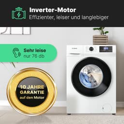 Bomann WA 7175 W Wasmachine - 7KG - 1400 toeren - 15 programma's - Stoomfunctie - Energieklasse A - 10 jaar motorgarantie — thumbnail 7