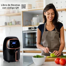 Airfryer 2 liter – Digitale friteuse met 6 programma’s, anti-aanbaklaag en temperatuurregeling tot 200 °C – Gezond bakken en frituren — thumbnail 2