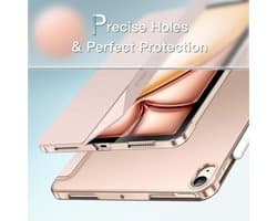 Dunne Hardcase Beschermhoes voor iPad Air 11 Inch (2025/2024/2022/2020) - Automatisch Wekken/Slapen - Roségoud