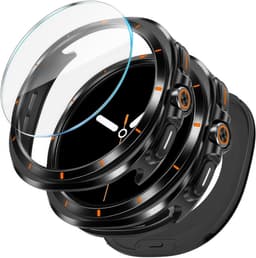 YONO Armor Case geschikt voor Samsung Watch 8 40mm - Screen Protector - RVS Hoesje - Zwart — thumbnail 1