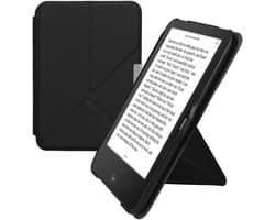kwmobile e-reader hoesje geschikt voor Tolino Vision 1 / 2 / 3 / 4 HD hoes - Ereader flip case met standaard - E reader cover van kunstleer - In zwart