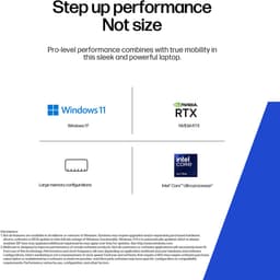 HP ZBook 8 G1i Data Science Intel Core Ultra 9 285H Mobiel werkstation 35,6 cm (14") WUXGA 32 GB DDR5-SDRAM 1 TB SSD NVIDIA RTX 500 Ada Wi-Fi 7 (802.11be) Windows 11 Pro AI Workstation, AI PC Zilver — thumbnail 4