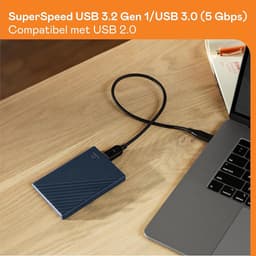 RFWR® Draagbare harde schijf 5 TB - Slank ontwerp, Compatibel met Time Machine, USB-C en USB-A, Wachtwoordbeveiliging — thumbnail 3