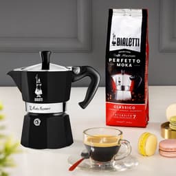 Bialetti Moka Express - Percolator - 6 kops - Aluminium - Zwart — thumbnail 2