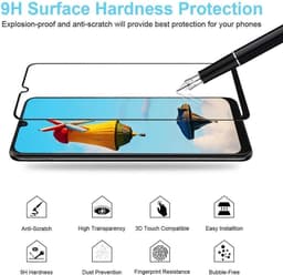 Allecto Plus - Telefoonhoesje met 2 beschermfolies - Schokabsorberend - Transparant Silicone - Paars/Blauw — thumbnail 2