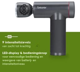 Beurer MG 195 HOT & COLD Massage Gun - Verwarmt & koelt spieren - Incl. 7 opzetstukken - 9 Intensiteitsniveaus - Krachtige accu - Draadloos gebruik - 3 Jaar garantie — thumbnail 4
