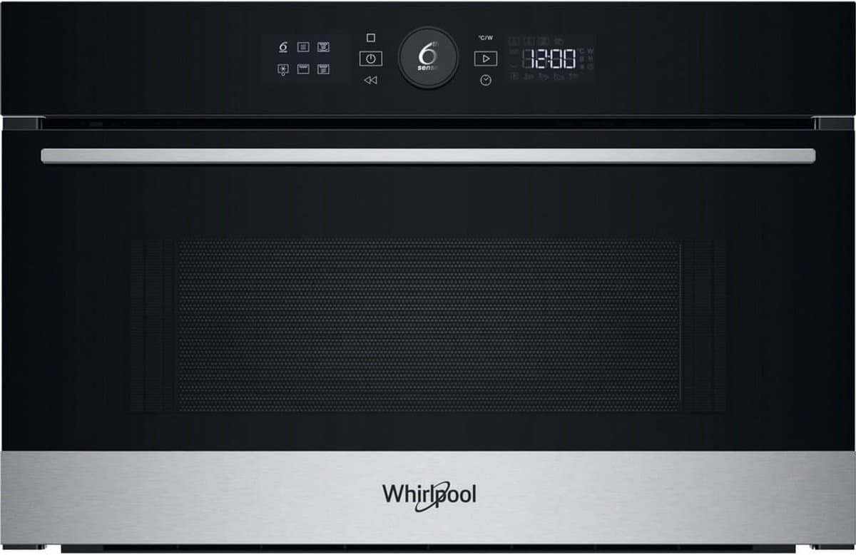 Whirlpool WMD54MX Zwart, Roestvrijstaal Grill-magnetron Ingebouwd 31 l 1000 W — afbeelding 1