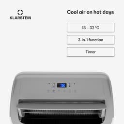 Klarstein Mobiele airconditioner met luchtafvoerslang, 3-in-1 airconditioner met ventilator, luchtontvochtiger & nachtmodus, Kleine & draagbare airconditioner voor thuis & op kantoor, Laag verbruik, 12000 BTU,35 kW - voor Kantoor — thumbnail 6