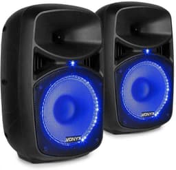Vonyx PA system - Actieve DJ speakers met Bluetooth en standaards - Met microfoon - 8 Inch - 400W — thumbnail 5
