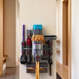 Dutchers® Ophangsysteem geschikt voor de Dyson V7, V8, V11, V12, V15 modellen - Wandhouder stofzuiger - Muurbeugel - Onderdelen Steelstofzuiger - Wall mount - Stofzuigeraccessoires - Docking station stofzuiger - Ruimtebesparend en stijlvol — thumbnail 3