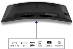 Philips 3000 series 34B2U3600C - Ultrawide USB-C Dock Monitor - 90w - RJ45 - Smart KVM - HDR400 - 34 inch — thumbnail 5
