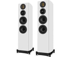 Wharfedale EVO 5.4 Vloerstaande Speakers - Hifi Stereo Set - Passieve Speaker - 3-Weg Luidsprekers - Wit