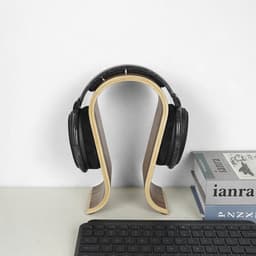 Allecto Plus - Houten Koptelefoon Standaard en Headset Houder voor Bureau - Audio Display Hanger voor diverse merken (minstens 75 tekens) — thumbnail 5