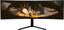 Arozzi Nova 49" Gaming Monitor - Curved - DQHD VA - 165Hz - USB-C - Zwart — thumbnail 8