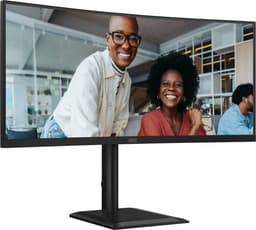 AOC E4 CU34E4CV computer monitor 86,4 cm (34") 3440 x 1440 Pixels UltraWide Quad HD LCD Zwart — thumbnail 2