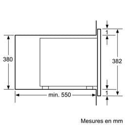 Bosch BFL554MB0 - Serie 6 - Inbouwmagnetron - 25 l - 900 W - Eenvoudig te reinigen: hydrolyse - Zwart — thumbnail 8