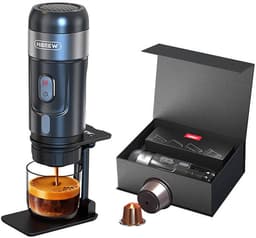HiBREW H4A Premium Draagbare Espresso Machine – 3-in-1 Koffiemachine – Geschikt voor Nespresso, Dolce Gusto & Gemalen Koffie – 15 Bar – Wit — thumbnail 1