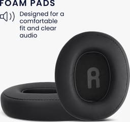 kwmobile 2x oorkussens geschikt voor JBL Tune 700BT / 700BTNC / 750BT / 750BTNC - Earpads voor koptelefoon in zwart — thumbnail 4
