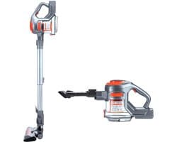 Steelstofzuiger - Steelstofzuiger Zonder Zak Op Accu - Kruimeldief Best Verkocht - Handstofzuiger Met Steel - 22 KPA - Rood