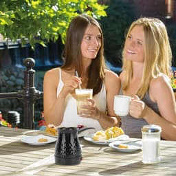 casalora - Koffiezetapparaat - Turkse koffiekan - Espressomachine - 600 ml - Mokkakan - ABS en roestvrij staal - Anti-verbranding - Gelijkmatige verwarming - Voor camping - Zwart — thumbnail 5