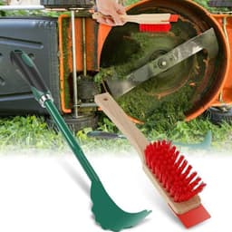 Grasmaaierschraper - Ergonomische lange steel - Stijve borstel — thumbnail 3