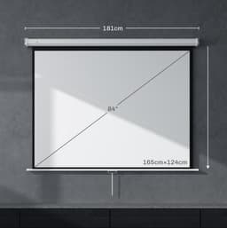 MODFU - Beamer Scherm - Hoogte Verstelbaar - 84 Inch - 4:3 - Wit — thumbnail 3