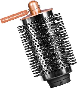 grote, ronde volumeborstel voor Dyson Airwrap HS01-05, volumeopzetborstel voor slap en plat haar, goud — thumbnail 1