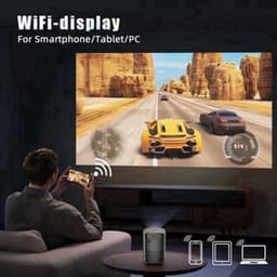 Byintek - X20 - Beamer - Projector Beamer - Mini Meamer - Full HD 1080P 4k - 65W - 1280x720dpi - Automatische focus - met WiFi - 250 ANSI Lumens - Android 11.0 - Zwart — thumbnail 4