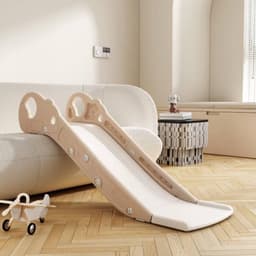 Kinderglijbaan, mini-klimglijbaan voor bed of bank, indoor- en outdoorspeeltoestellen voor jongens en meisjes (kaki) — thumbnail 1