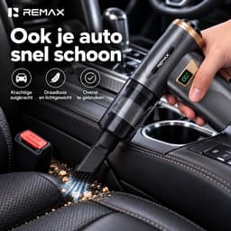 CL CHLIN REMAX 3-in-1 Air Duster & Turbo Fan – Draadloze Luchtblazer, Handstofzuiger en Luchtpomp – 180.000 RPM – 8000 mAh – 100W — thumbnail 5