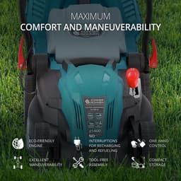 Könner & Söhnen KS 38LM - Elektrische Grasmaaier - 1400W - 38cm - Ergonomische Handgreep - 5-Positie Hoogteverstelling — thumbnail 5