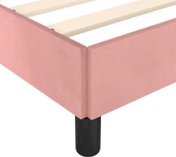 Bedframe van fluweel, roze, 90 x 190 cm — thumbnail 2
