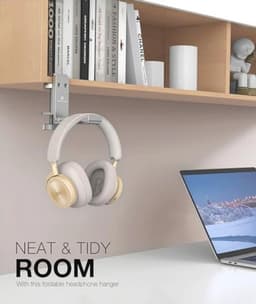 Opvouwbare Hoofdtelefoonstandaard - Ruimtebesparende Aluminium Houder voor Gaming PC Accessoires — thumbnail 5