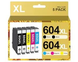 Compatibele Vervangende Inktpatronen voor XP en Workforce Series – 2 Zwart, 1 Cyaan, 1 Gel, 1 Magenta