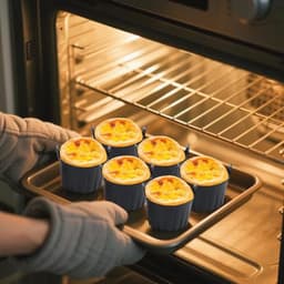 Siliconen Muffinvorm en Poached Egg Mould - Set van 4 voor heteluchtfriteuse — thumbnail 5