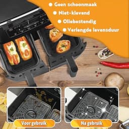 Airfryer Accessoires voor 7.6L-9.5L Heteluchtfriteuses - Silicone Vorm — thumbnail 7