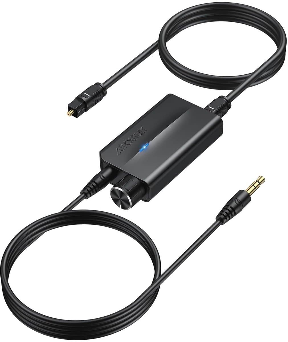 Hoogwaardige 192 kHz DAC-convertor voor digitaal naar analoog audio met volumeregelaar — afbeelding 1
