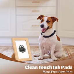 Pawprint Set - Ink Free Nose Print Set - Dog & Cat - Baby Handprint & Footprint Set - Clean Print Set with Frame - Uniek Cadeau Idee — thumbnail 2