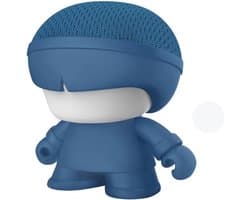 Draagbare Bluetooth Speaker met LED Licht - Mini Speaker met 360° Geluid en Selfie Afstandsbediening - Blauw