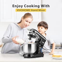 Keukenmachine 5,7 liter met 10 snelheden en spatbescherming — thumbnail 3