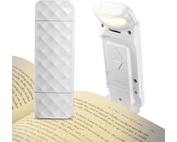 Oplaadbare USB-Leeslamp met 3 Kleuren en 5 Niveaus - Flexibele Clip voor Bed