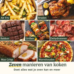 Cuisinart - XXL Dual-Zone Airfryer - Heteluchtfriteuse 2x5,2 - 2400W - 7 programma's - PFAS-vrije keramische coating - 2 manden voor tot 12 porties - Zwart — thumbnail 7