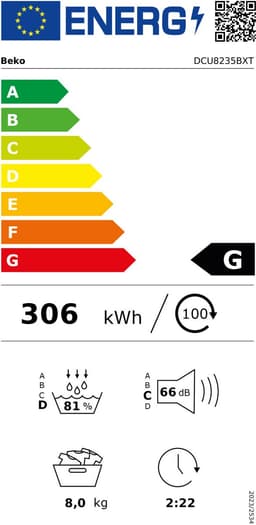 Beko DCU8235BXT - Condensdroger - NL/FR — thumbnail 2