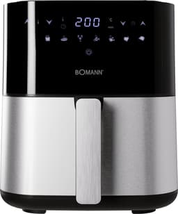 Airfryer 5 Liter met 8 Programma's en LED Display Zwart RVS — thumbnail 1