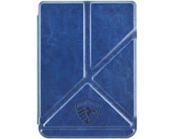 Hoesje Geschikt voor Kobo Clara 2E Origami Sleepcover - Book Case Hoes Cover - Marine Blauw - ereader hoesje - cover