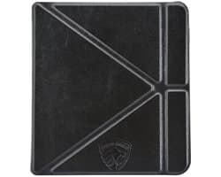Origami Sleepcover Geschikt voor Kobo Libra 2 Hoes Cover Zwart * - ereader hoesje - cover