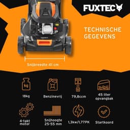 Benzine Grasmaaier 40cm - 1,3kW - Lichtgewicht en Compact — thumbnail 4